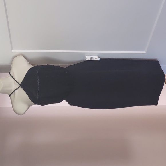 Jump Apparel Black Halter Cutout Midi Dress - Size 5/6 - Picture 2 of 11